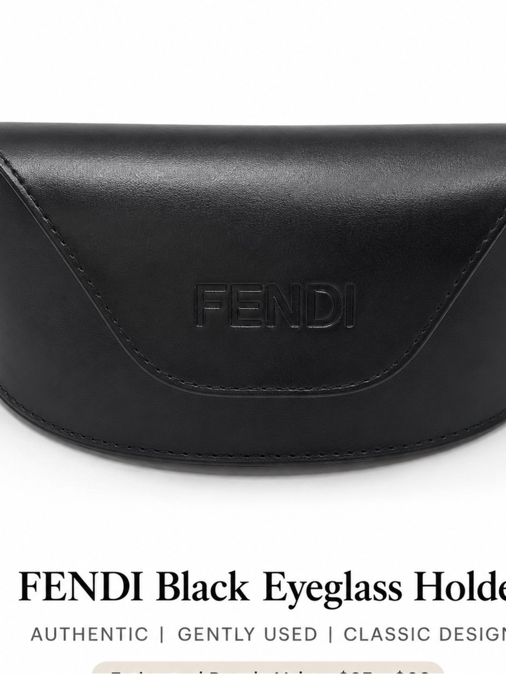 FENDI Black  Sunglasses/ Eyeglass Case